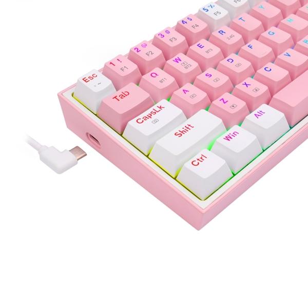 Teclado Mecánico Gamer Redragon Fizz Pro K616 RGB Red Switch Inalámbrico RF Bluetooth Ingles