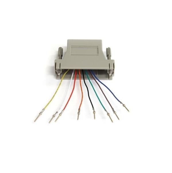 Adaptador Modular Serial DB25 Macho - RJ45 Hembra StarTech.com Gris