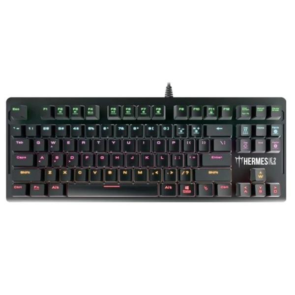 Teclado Mecánico Gamer Gamdias Hermes E2 RGB Switch Blue Alámbrico Ingles
