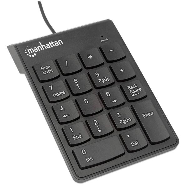 Teclado Numérico Manhattan 176354 Alámbrico USB 18 Botones