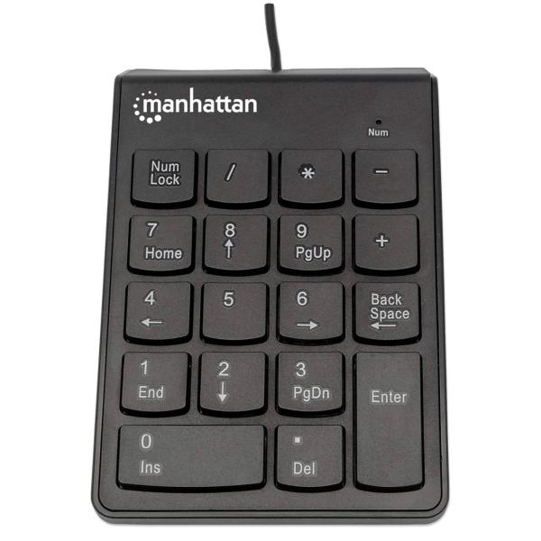 Teclado Numérico Manhattan 176354 Alámbrico USB 18 Botones