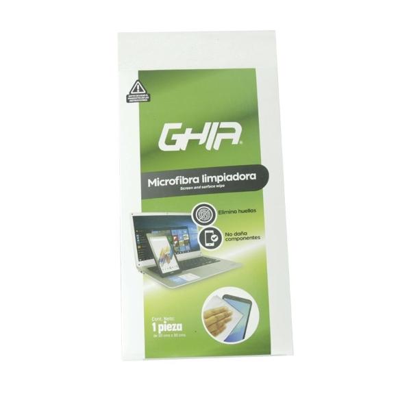 Toalla de Microfibra GLS-008, 30 x 30cm Ghia Blanco