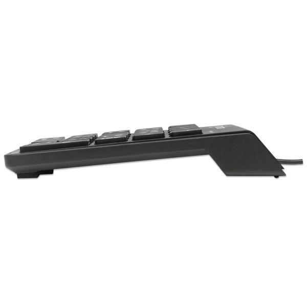 Teclado Numérico Manhattan 176354 Alámbrico USB 18 Botones