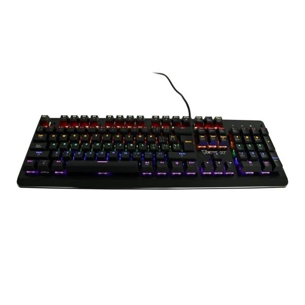 Teclado Mecanico Gamer Ocelot Gaming OGMK01 RGB Switch Azul Alambrico Espanol