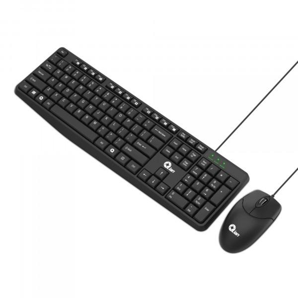 Kit de Teclado y Mouse Qian QKX-20603 Alámbrico USB Español