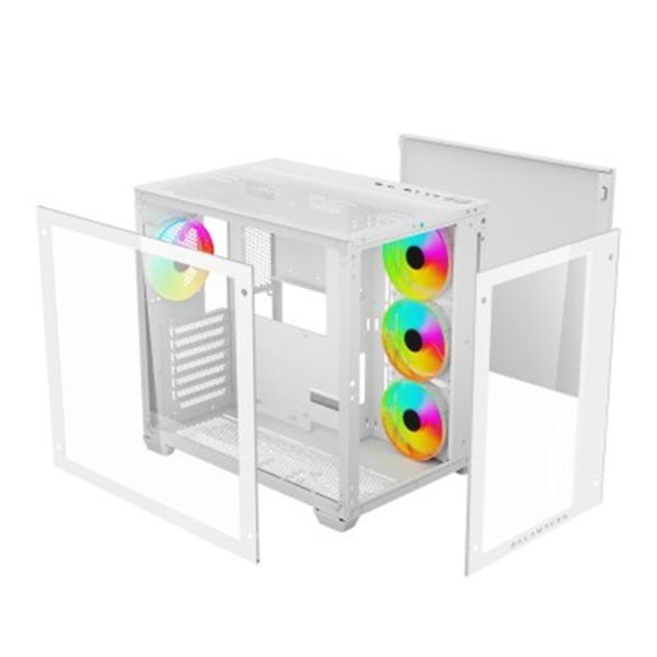Gabinete Balam Rush Tank Pro GM930 Legend Series Con Ventana RGB Midi-Tower Micro-ATX/Mini-ITX USB 3.0/2.0 Sin Fuente 4 Ventilad