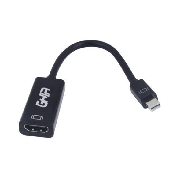 Adaptador Mini DisplayPort Macho - HDMI Hembra Ghia Negro