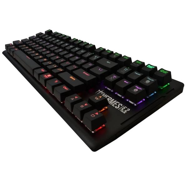 Teclado Mecánico Gamer Gamdias Hermes E2 RGB Switch Blue Alámbrico Ingles