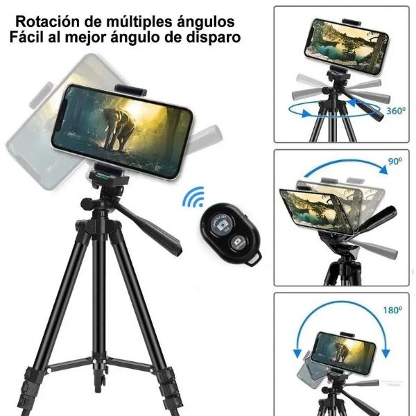 Trípode De Cámara Portátil Del Teléfono Móvil De  Aleación