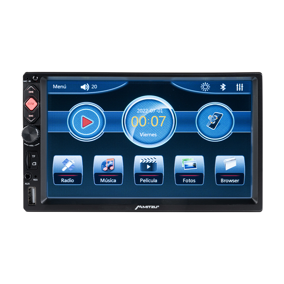 Autoestéreo Mitzu Touch 7 Pulgadas Mcs-9988.