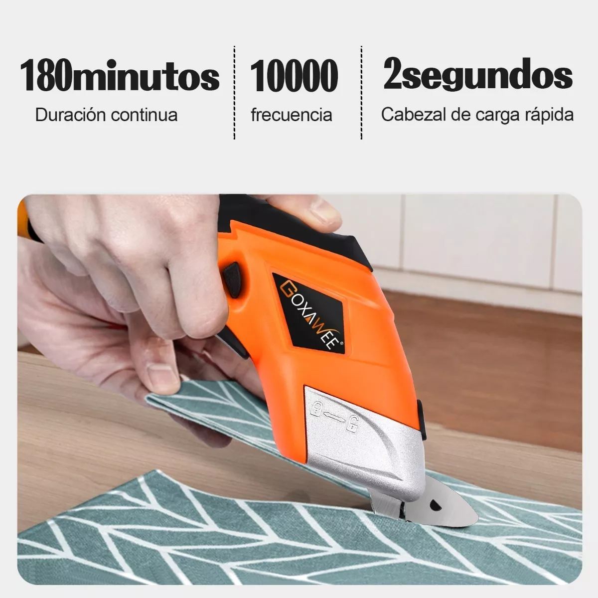 Tijeras Eléctricas Inalámbricas Para Cortar Tela naranja