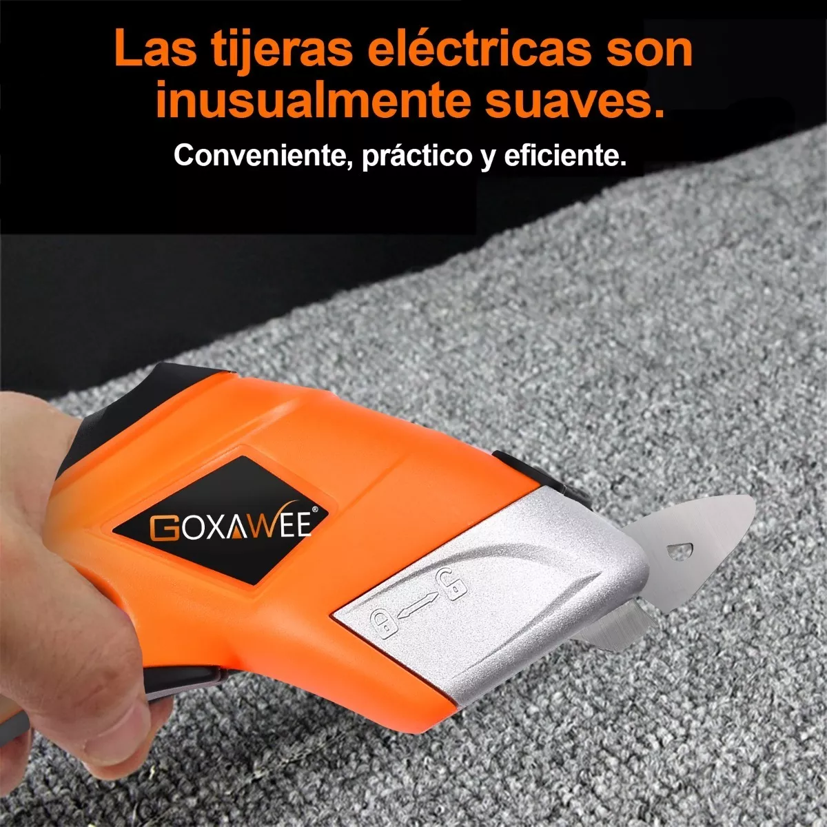 Tijeras Eléctricas Inalámbricas Para Cortar Tela naranja