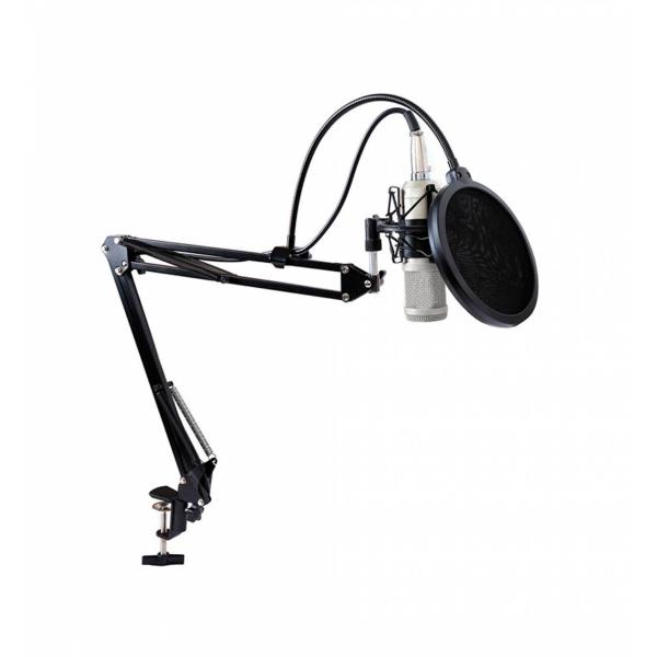 Microfono Condensador  Kit Youtuber Blanco