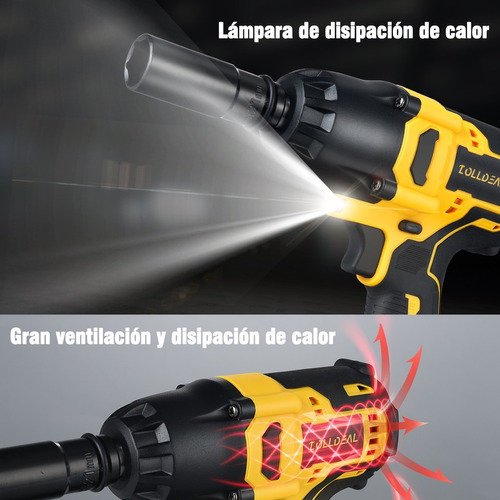 Kit Pistola Llave De Impacto Inalambrica De 650 Nm C/2baterí