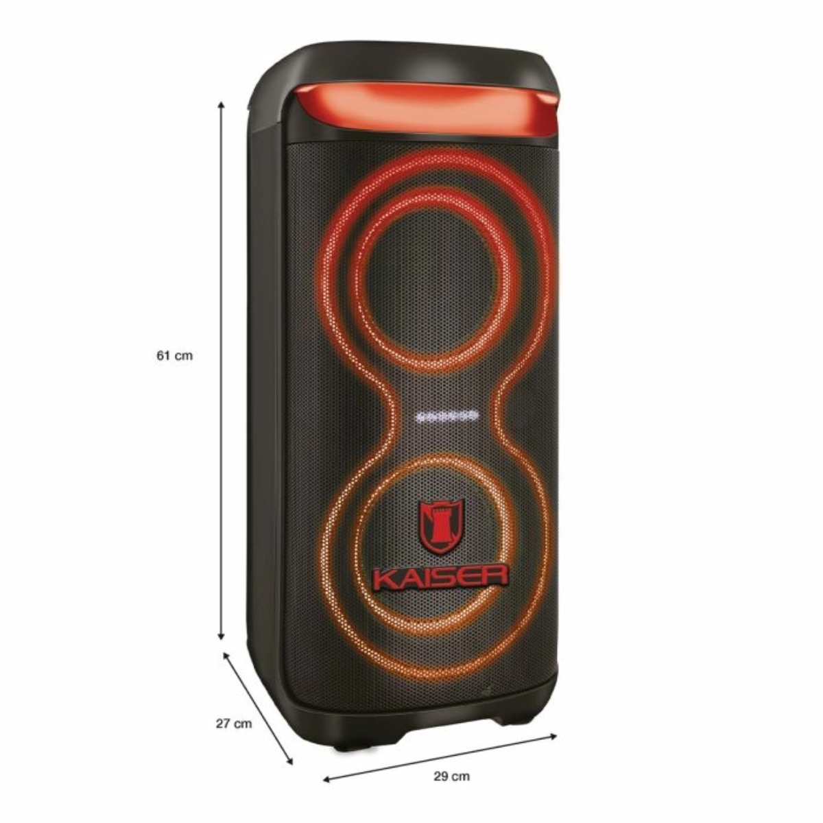 Bafle Recargable Kaiser MSA-2071 2 X 6.5" 20,000 W PMPO C/Micrófono ENDY9.