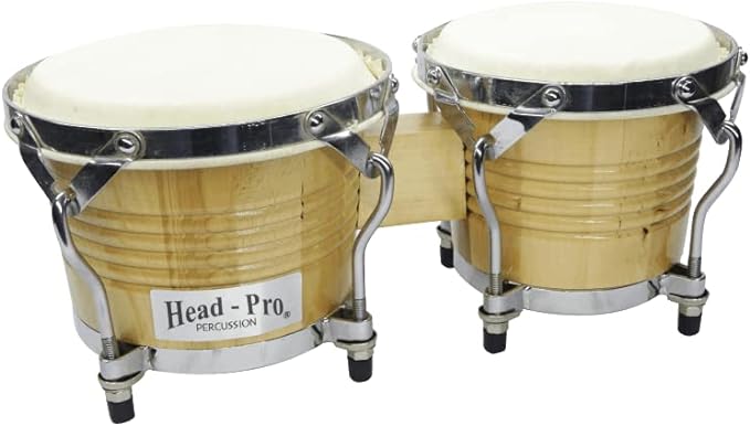 A Bongos Head Pro Bongos Profesionales Natural.