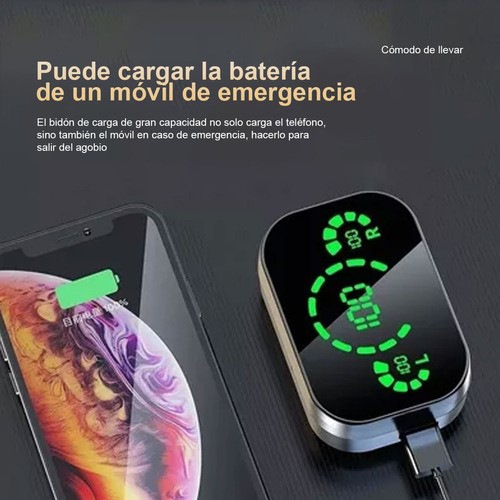 Audífonos Yd03 Bt5.3 Funda De Carga Led Inálambricos Negro