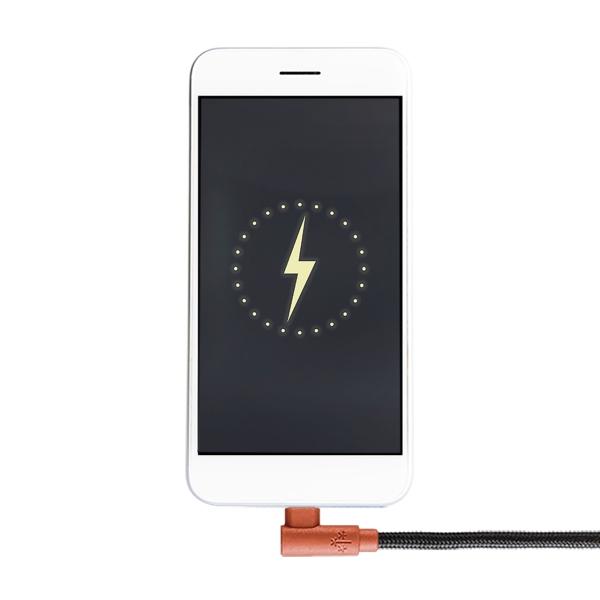 Cable Tipo C Hune Sustentable Carga Rápida Y Datos 90 Grados