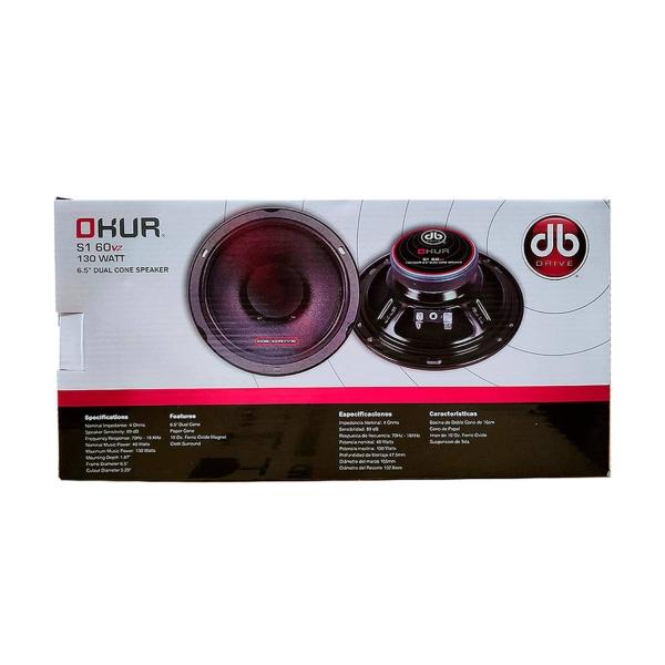 Bocinas DB Drive S1 60v2 130W 6.5 PLG 4 Ohms