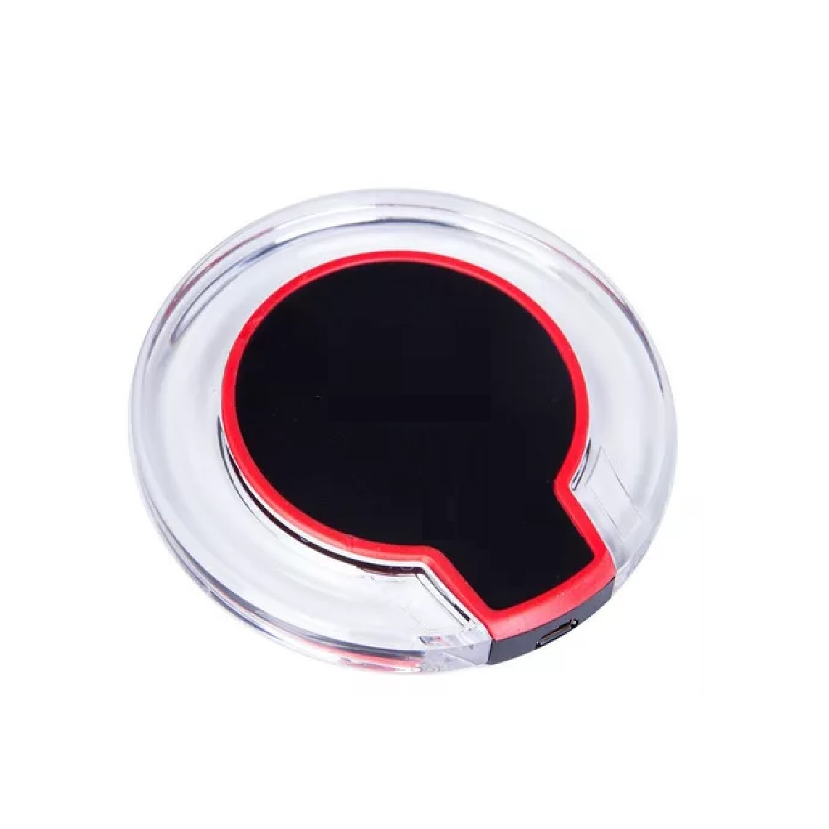 Cargador Rapido Inalámbrico Para iPhone/ Android Etc Rojo Negro
