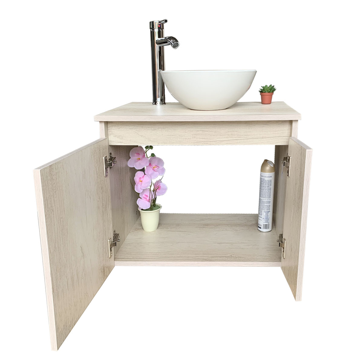 Mueble Gabinete para Baño con Lavamanos Y Monomando Ocean