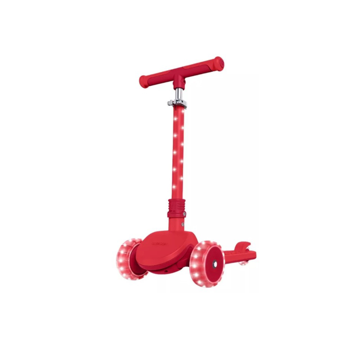 Jetson Nova 3 Patin Kick Scooter De Pie Plegable Luces 3+ Rojo.