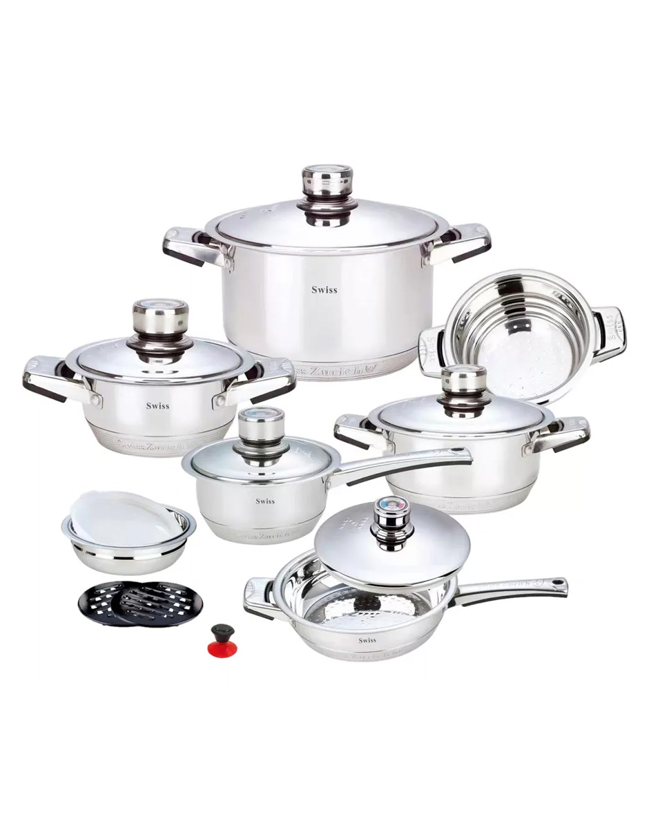 Batería Acero Inoxidable Quirúrgico 16 Piezas Multicapa