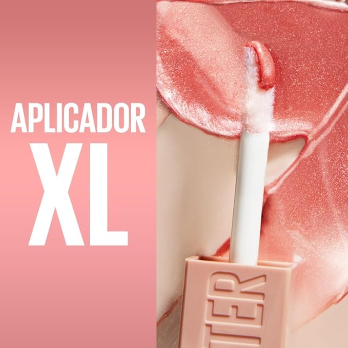 A Maybelline Brillo labial con ácido hialurónico, Lifter Gloss tono Moon, 5.4ml.