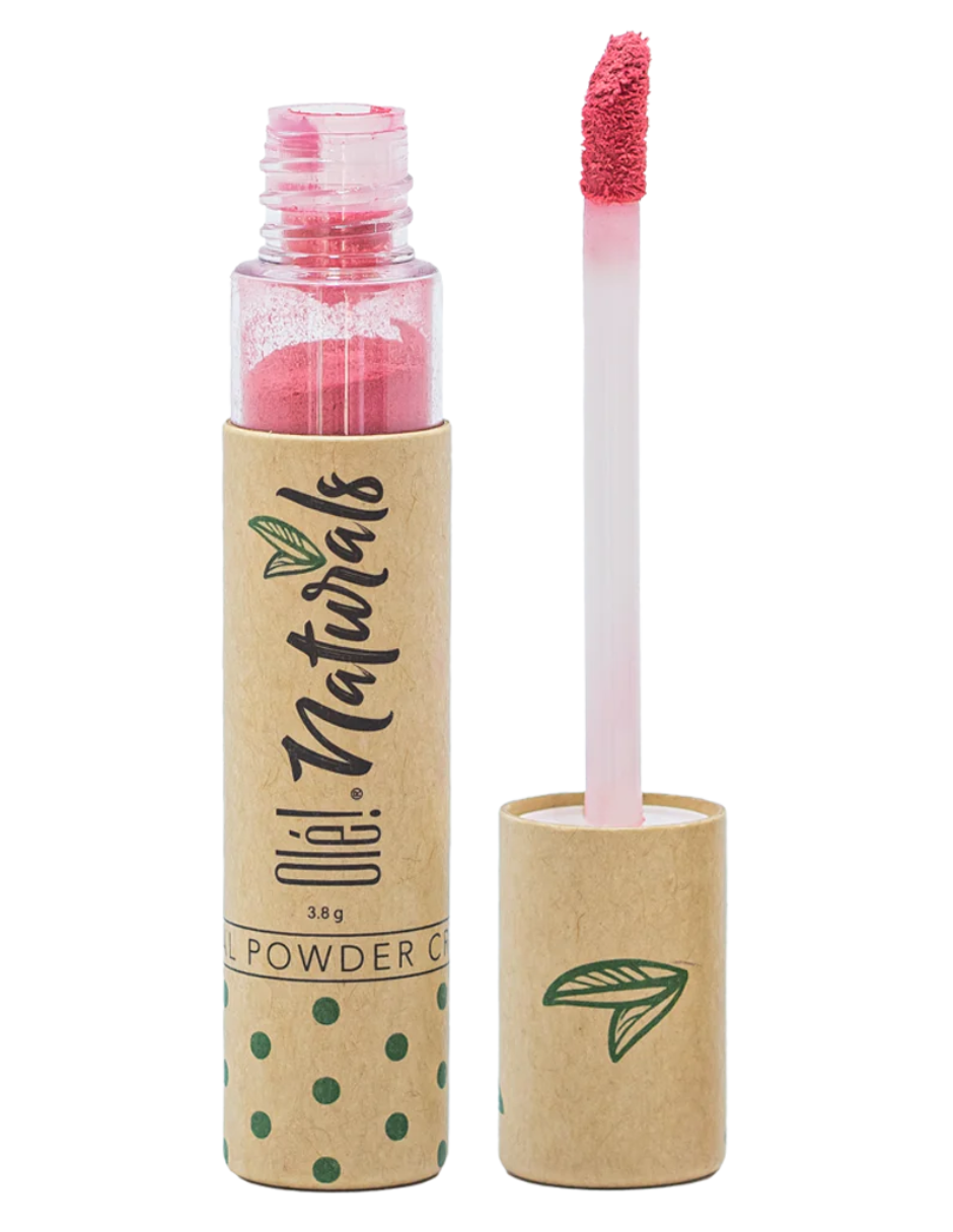 Labial en Polvo Cremoso Olé! Naturals Rosa.