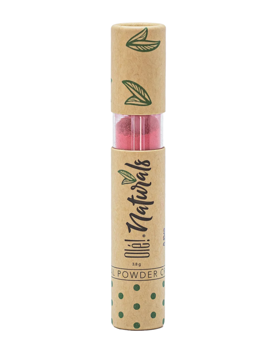 Labial en Polvo Cremoso Olé! Naturals Rosa.