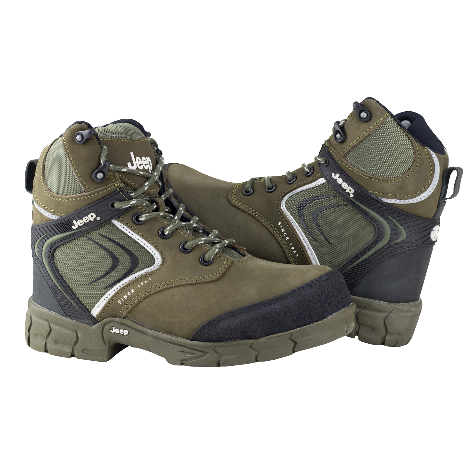 Bota Industrial Jeep Hombre Casquillo Poliamida 5107 Verde