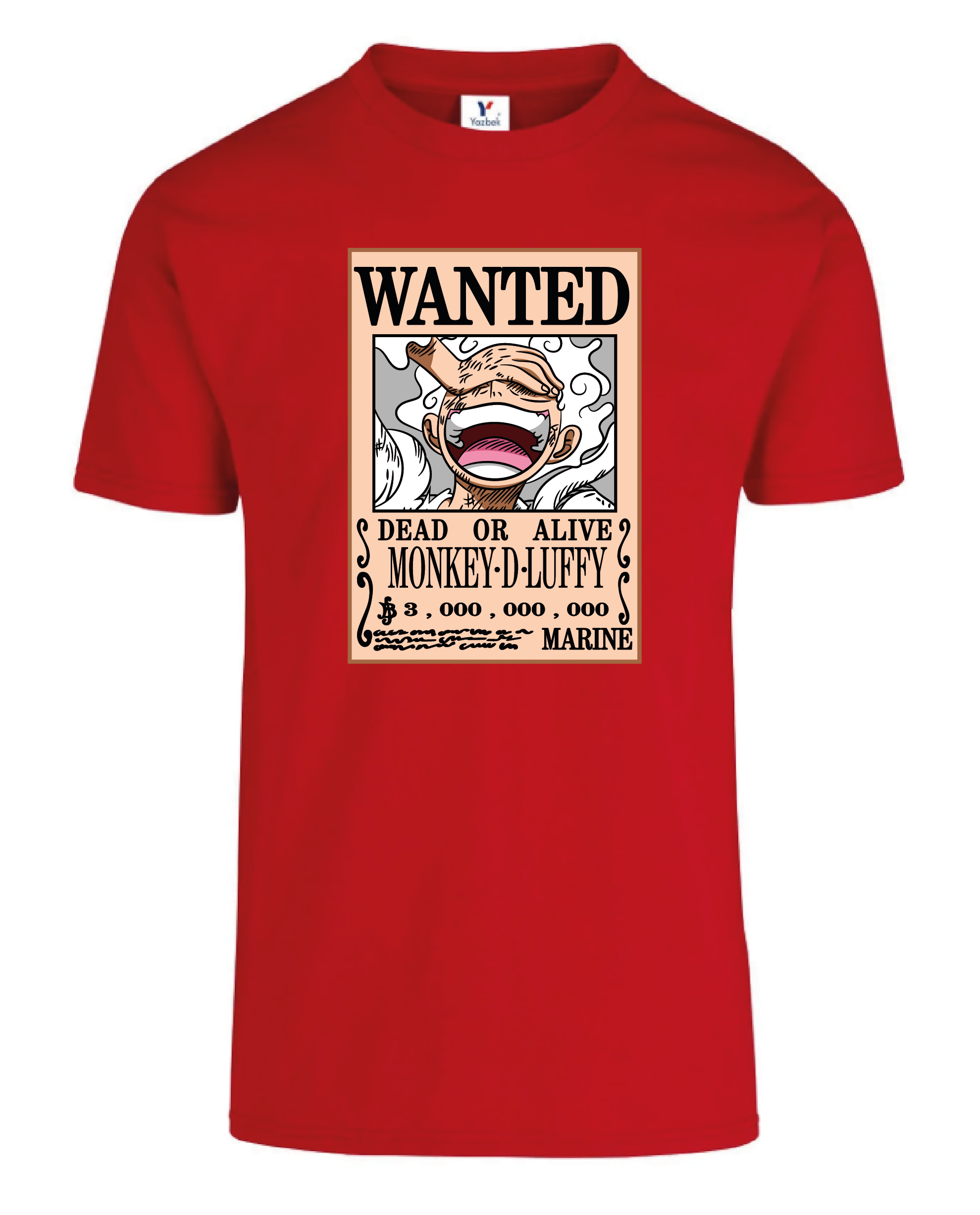 Playera One Piece Luffy Gear 5 Wanted Anime.