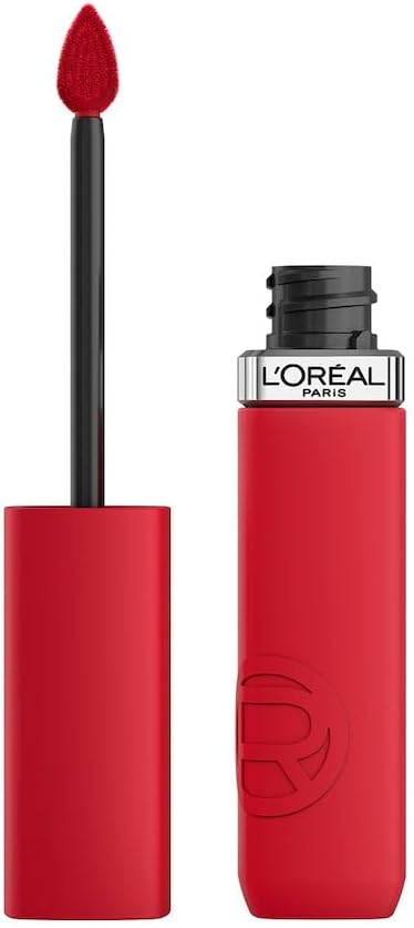 A L'Oréal Paris, Infallible Le Matte Resistance, Labial Líquido Mate Larga Duración 16hr, Color Intenso con Ácido Hialurónico, Tono French Kiss 245, 5ml.