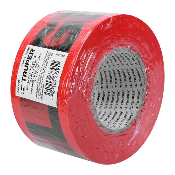 CINTA DE SEGURIDAD PELIGRO ROJA 304.8 MTS 12585