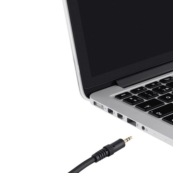 Micrófono Steren MIC-650 condensador unidireccional negro