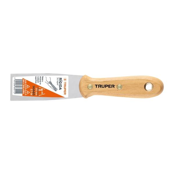 ESPATULA RIGIDA MANGO DE MADERA 1P 14440