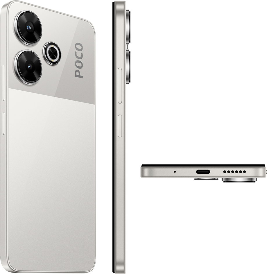 POCO M6 8GB 256GB シルバー Amazon.com: Poco M6 4G LTE GSM (256GB + 8GB) 108MP Triple