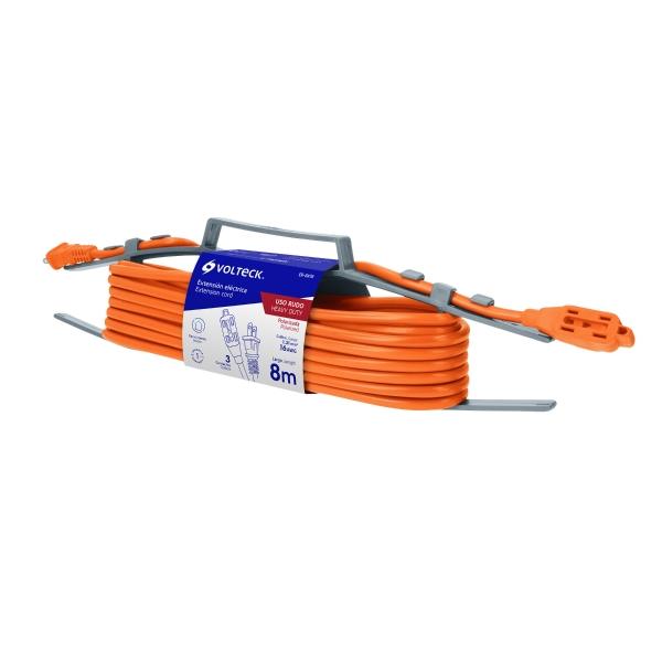 EXTENSION ELECTRICA USO RUDO 8 M CALIBRE 16 VOLTECK VOLTECK