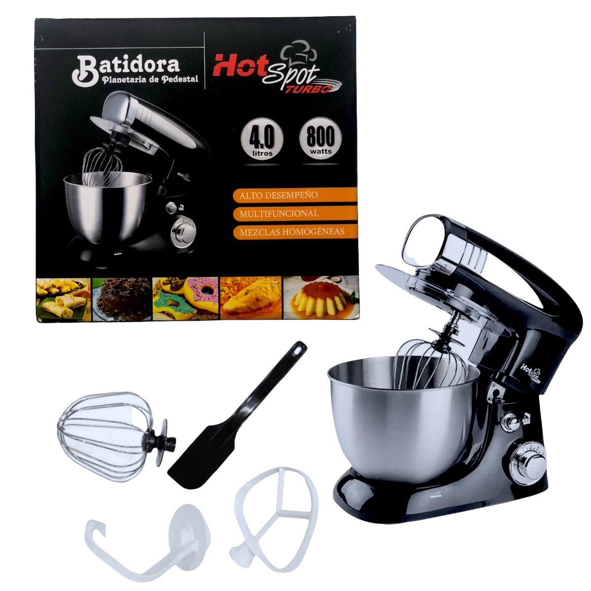 Batidora De Pedestal Hot Spot Kitchen Z569 800w 6 Velocidades