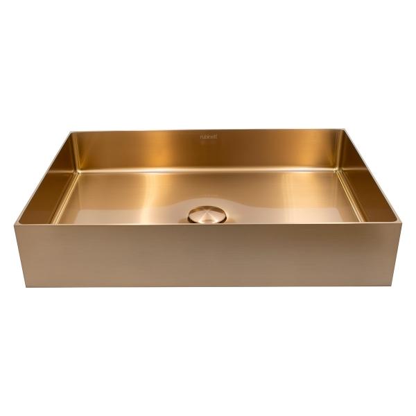 Ovalin Lavabo Rectangular Acero Inoxidable 304 Cobre Lujo