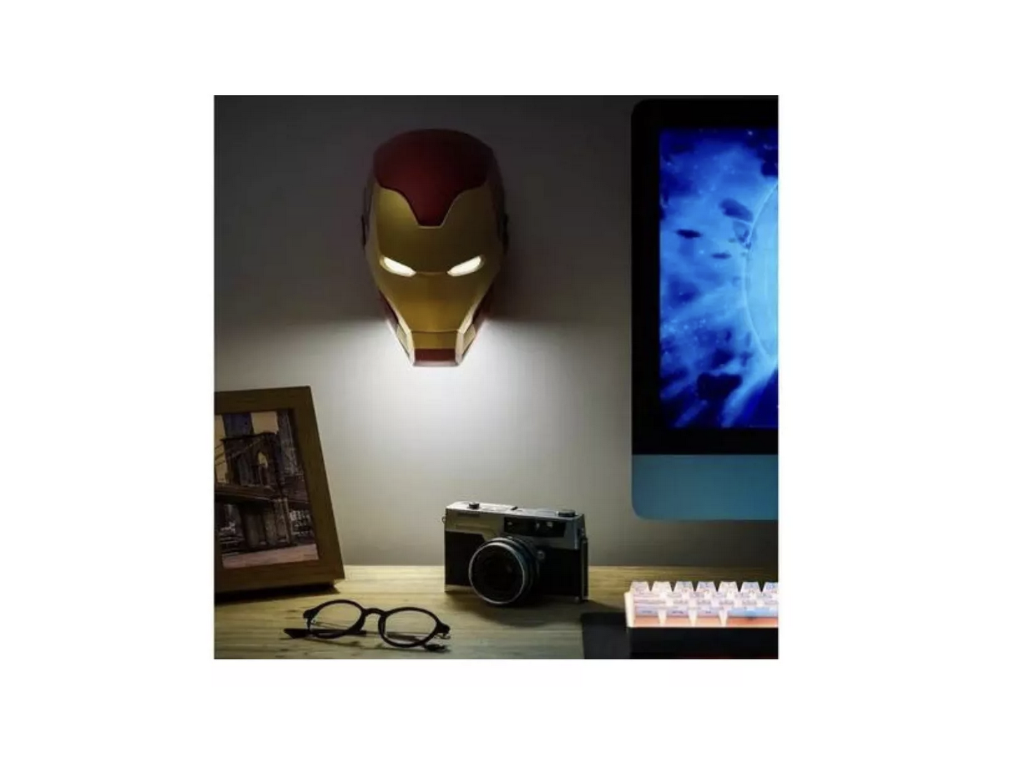 Lampara Casco De Iron Man Avengers Decorativa.