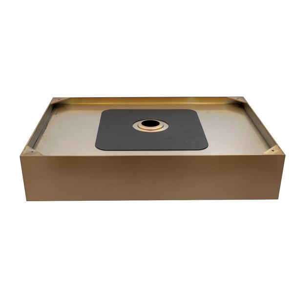 Ovalin Lavabo Rectangular Acero Inoxidable 304 Cobre Lujo