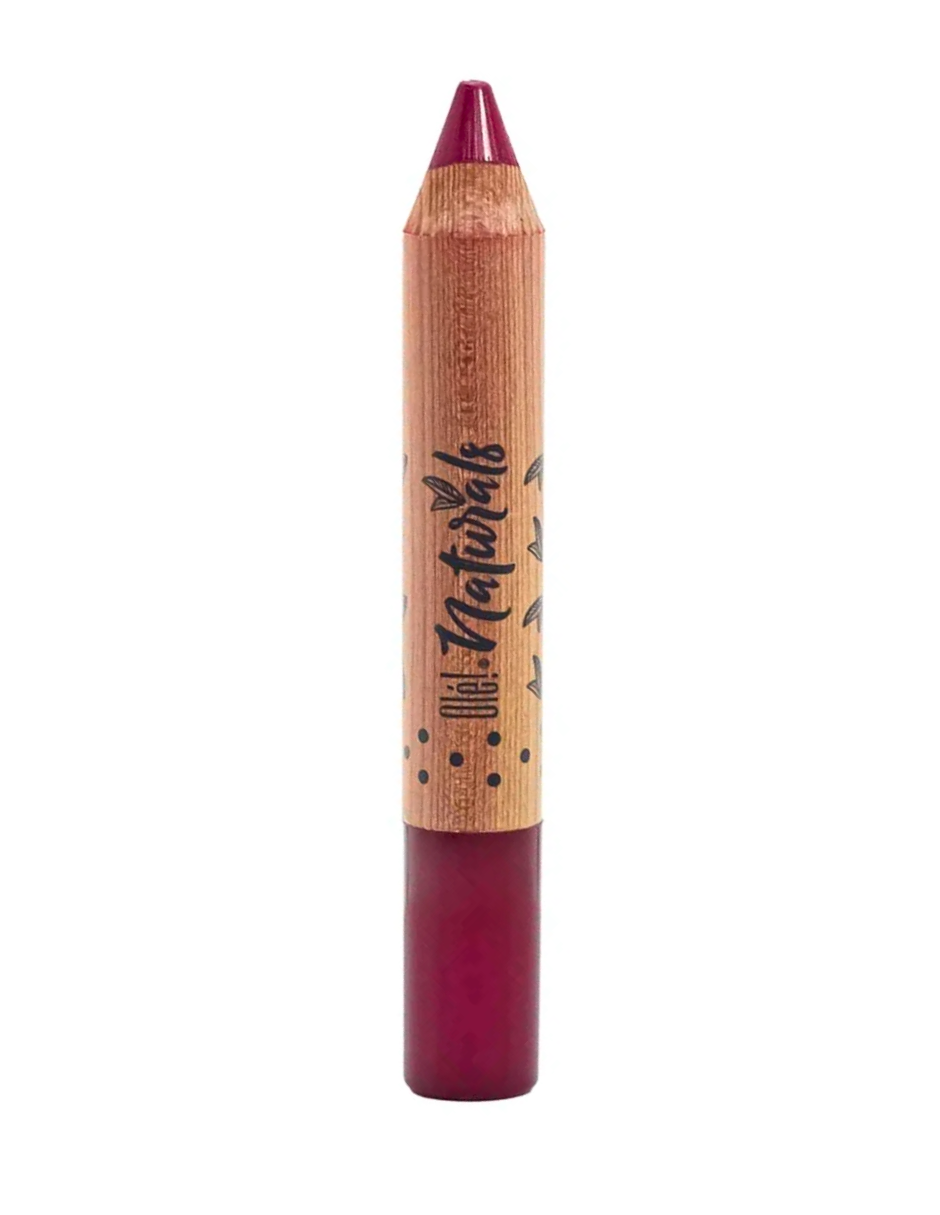 Lápiz Labial Cremoso Olé! Naturals Color Fucsia.