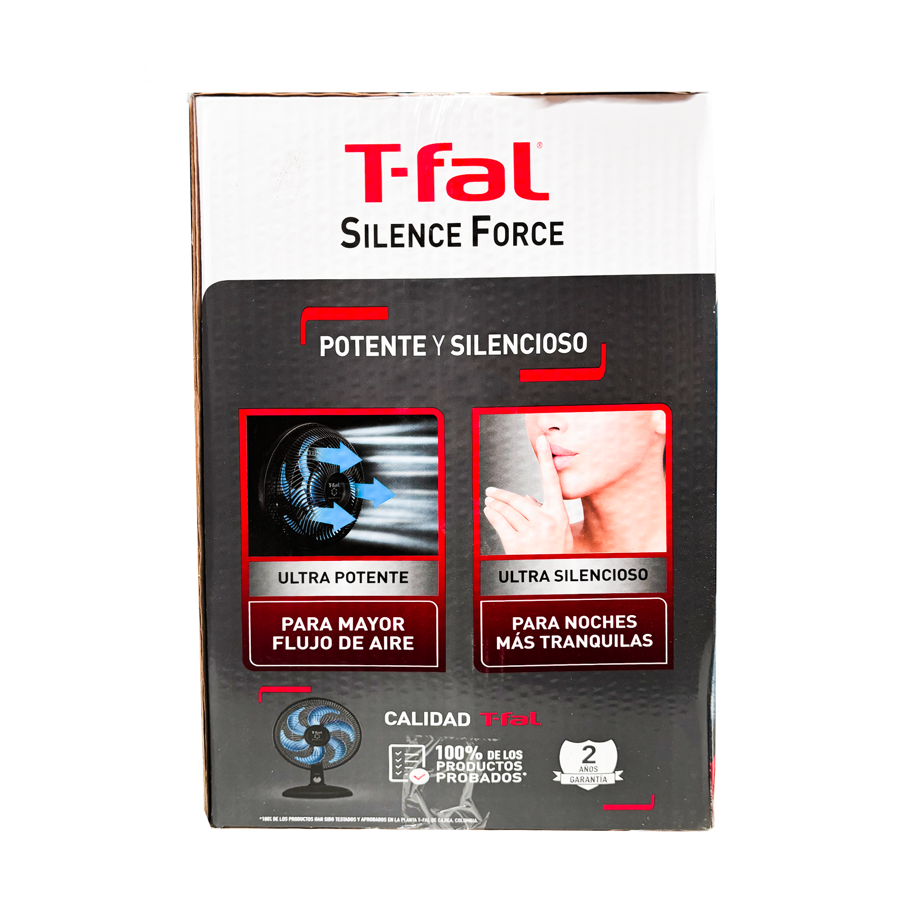 Ventilador 14' Silence Force 3 Vel Negro T-FAL VE3290X1.