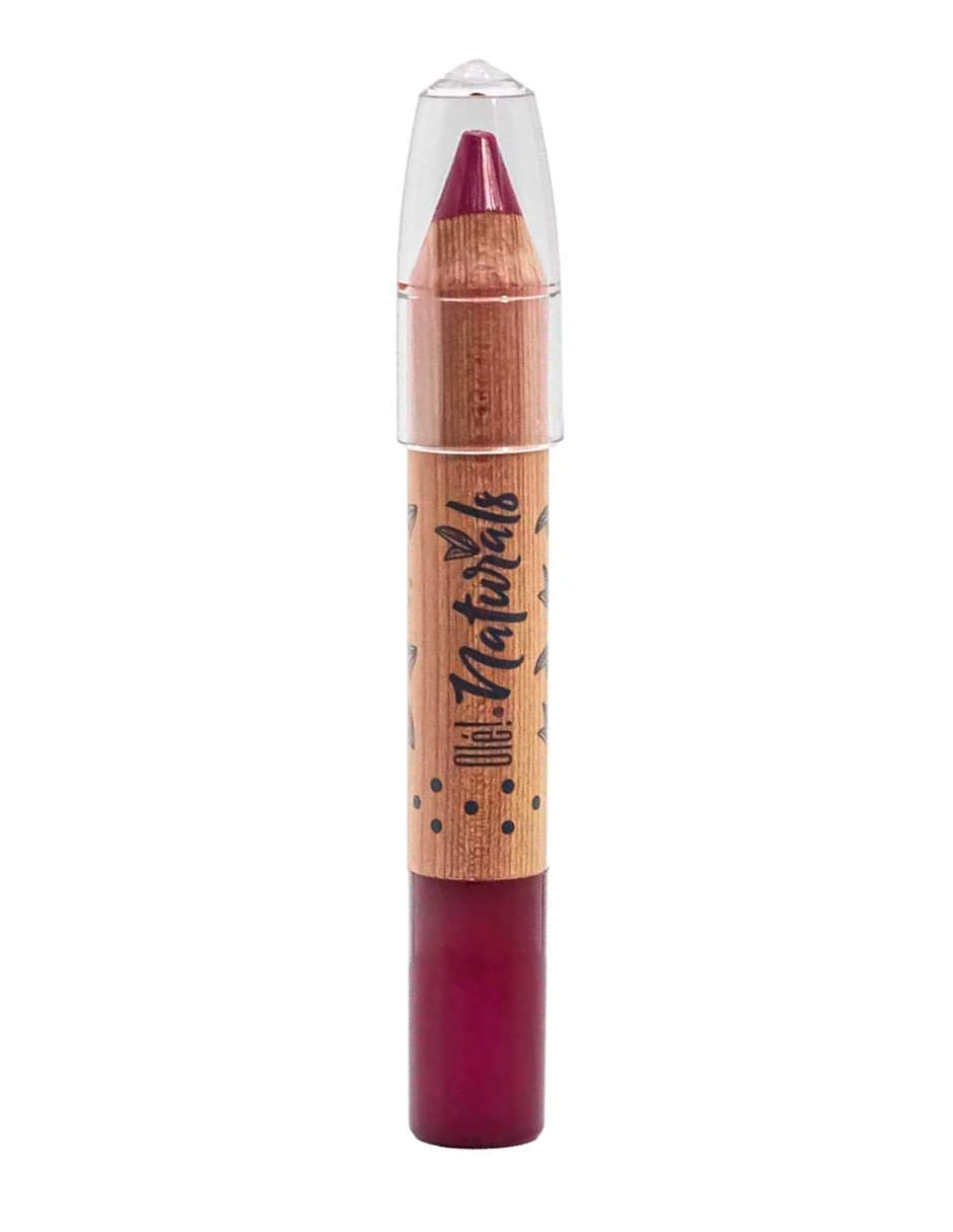 Lápiz Labial Cremoso Olé! Naturals Color Fucsia.