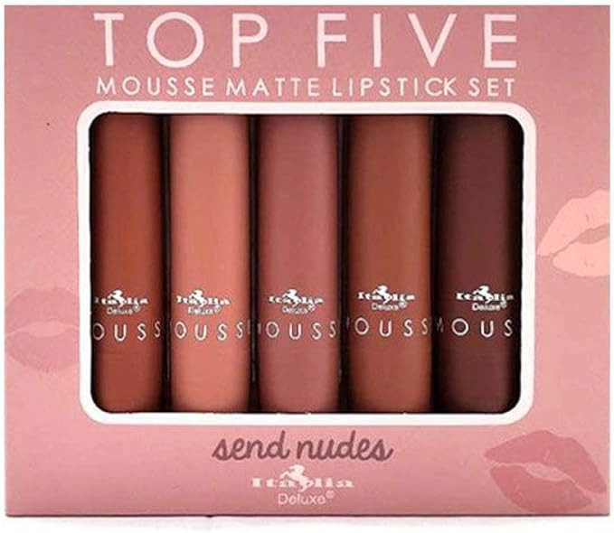 A CAJA DE 5 LABIALES TOP FIVE ITALIA DELUXE (SEND NUDES).