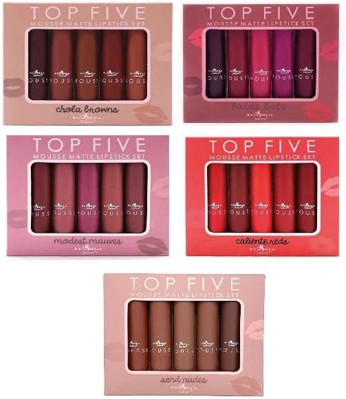 A CAJA DE 5 LABIALES TOP FIVE ITALIA DELUXE (SEND NUDES).