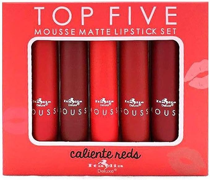 A CAJA DE 5 LABIALES TOP FIVE ITALIA DELUXE (SEND NUDES).