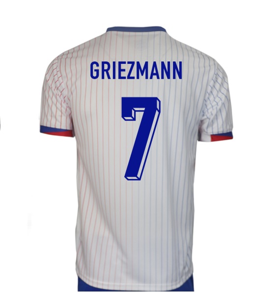 Nuevo! Jersey Francia Euro 2024/2025 Visita Blanca Griezmann 7 Talla M.