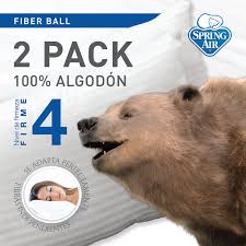 Paquete de Almohadas Spring Air 2 pack 100% algodón - Firme Estándar